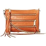 Rebecca Minkoff Mini 5-Zip Corssbody Bag, Tan