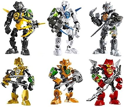 6 Sets Action Figures &amp; Statues,Classic Toys Space Marines Hero Factory Series Minifigures Building Block Toys for Lego Building Block Educational Toys,building Sets Free Sticker