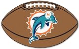 Miami Dolphins Football Shaped Area Rug Welcome/Door Mat