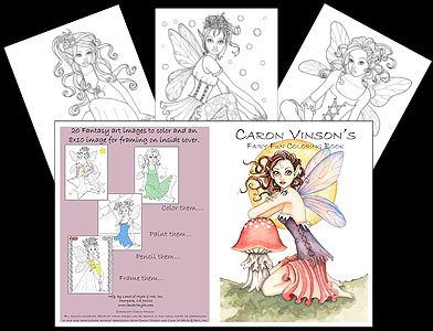 Caron Vinson's Fairy Fun Coloring Book