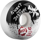 Bones Ditch Tech " Destroy" 62mm DTF Skateboard Wheels (Set of 4)