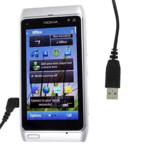 Kit N8USBDAT USB Data Sync und Ladekabel f&uuml;r Nokia N8 schwarz Preisvergleich