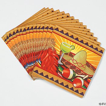 Fiesta Sombrero Lunch Napkins (16 pc)