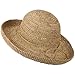 Crochet Raffia Straw Hat With Self-Tie - Tan OSFM
