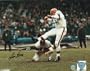 Lou Groza Cleveland Browns - Color Kick - Autographed 8x10 Photograph