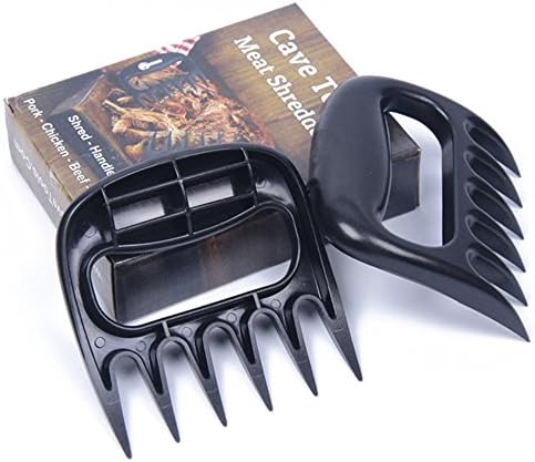 Kitchen BBQ Meat Bear Claw Tool,Pulled Pork Shredder and Grill Barbecue Handler Fork Paw,Black