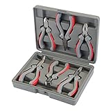 Silverline 633889 Mini Pliers Set 6pce Hand Tools Long Nose Side Cutting Tools
