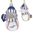 Los Angeles Dodgers MLB All-Star Light-Up Acrylic Snowman Ornament (3")