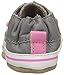 Robeez Baby-Girl's Trendy Trainer Slip-On, Boatin' Betty Grey/Pink, 12-18 Months M US Infant
