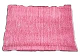 100% Alpaca Wool Baby Blanket Soft and Silky Natural Wool Rosy Rose Color Cream Accents
