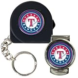 MLB Texas Rangers 6' Tape Measure, Key Chain & Money Clip Set