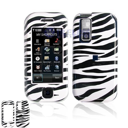 Zebra Design Snap-On Cover Hard Case Cell Phone Protector for Samsung SCH-U940 SCHU940 Glyde PDA