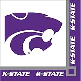 Creative Converting 20 Count Kansas State University 2-Ply Paper Beverage Napkins