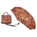 LAMPS BEAUTIFUL Rain or Sun Folding Umbrella and Tote Bag Set--Tiger Animal Print