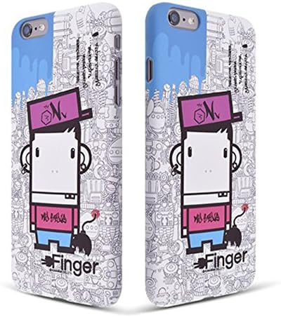 iPhone 5S : iPhone 5 Case, LEMANO FINGER &amp; RABBITKING 3D Hard Case - Finger White