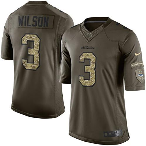 Men's 2015 Green Salute To Service Limited Jersey-Wilson_XL