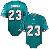 Reebok Miami Dolphins #23 Ronnie Brown Aqua Infant One-Piece Replica Football Jersey