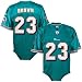 Reebok Miami Dolphins #23 Ronnie Brown Aqua Infant One-Piece Replica Football Jersey