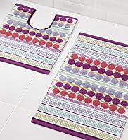 Striped Bath & Pedestal Mats