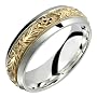 Orazio - Stunning Two Tone Comfort Fit Wedding Band for Him & Her! Custom Made! Choose your Size.