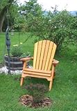 Folding Cedar Adirondack Chair W/stained Finish, Amish Crafted