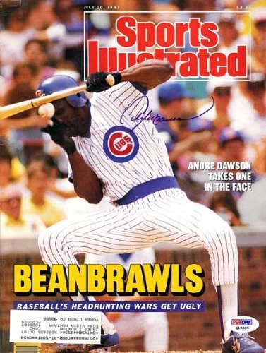 Andre Dawson Autographed/Hand Signed Sports Illustrated Magazine PSA/DNA #Q19328