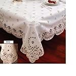 What is the best price for Design Cutwork Tablecloth Oblong Rectangle