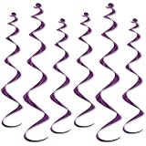 Beistle 50065-PL 6-Pack Twirly Whirlys, 4 to 24-Inch and 2 to 36-Inch