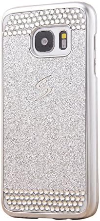 Samsung Galaxy S6 Edge Case,Hismo Full-Body Bling Crystal Diamond Case Easy Fitting Holster Case Cover for Samsung Galaxy S6 ,S6 Edge,S6 Edge Plus, S7 Edge,S7 Edge Plus (Samsung S7 Edge Case Silver)