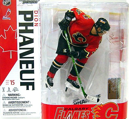Childrens Toyshop  Toys : McFarlane Toys NHL Sports Picks Series 15 Action Figure Dion Phaneuf (Calgary Flames) Red Jersey
