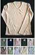 Mens Long Sleeve V-Neck Waffle in 10 Colors sizes M-XXL. Ladies, too!!