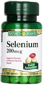 Nature's Bounty Selenium 200 Mcg, 100 Tablets