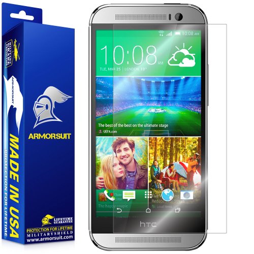 ArmorSuit MilitaryShield - HTC One Remix (One Mini 2) Screen Protector Anti-Bubble Ultra HD - Extreme Clarity & Touch Responsive Shield with Lifetime Free Replacements - Retail Packaging