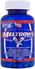VPX Redline MELTDOWN Fat Burner, Bioliquid Capsules, 120-Count Bottle