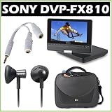 Sony DVPFX810 (Black) 8 Portable DVD Player + Accessory Kit