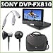 Sony DVPFX810 (Black) 8" Portable DVD Player + Accessory Kit