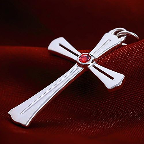 Onecos Rosario + Vampire Akashiya Moka Necklace 925 Sterling Silver Cosplay