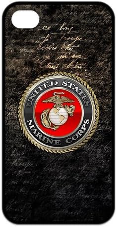 Cool Personalized US Marine Corps Hard TPU Rubber iPhone 4 4S Case Cover