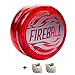 Yomega Fireball â€“ High Performance Transaxle Yoyo, for Intermediate, Advanced and Pro Level. + Extra 2 Strings (Red)