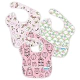 Bumkins 3 Pack Waterproof SuperBib, Girl Set