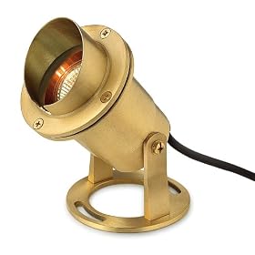 Hinkley Lighting 1539BS Solid Brass Submersible MR16 50 Watt Maximum Pond Light, Bronze by Hinkley