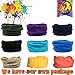Pack of 9pcs,Outdoor Multifunctional Sports Magic Scarf,Magic Bandanas Tube, Seamless Scarf, Collars Muffler Scarf Face Mask, High Elastic Magic Headband with Uv Resistance,Headscarves(Solid Color 9)
