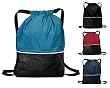 Mesh Bottom Drawstring Backpack
