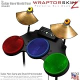 Duct Tape Colors Skin by WraptorSkinz fits Guitar Hero 4 World Tour Drum Set for Nintendo Wii, XBOX