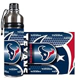 Houston Texans - NFL 24oz Stainless Steel Water Bottle with 360º Wrap