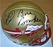 Charlie Ward and Bobby Bowden DUAL Autographed Florida State Seminoles Mini Helmet