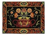 Potted Folk Floral TV Tapestry - 39 x 53