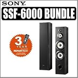 Sony SSF-6000 Floor Standing 4-way Speaker Pair w/ 3 Year Extended Warranty