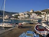 Batsi Harbour, Andros, Cyclades Islands, Greek Islands, Greece, Europe Photographic Poster Print by Lightfoot Jeremy, 24x18