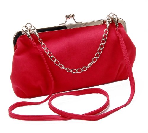 Cherry Red Metal Frame Removable Straps
